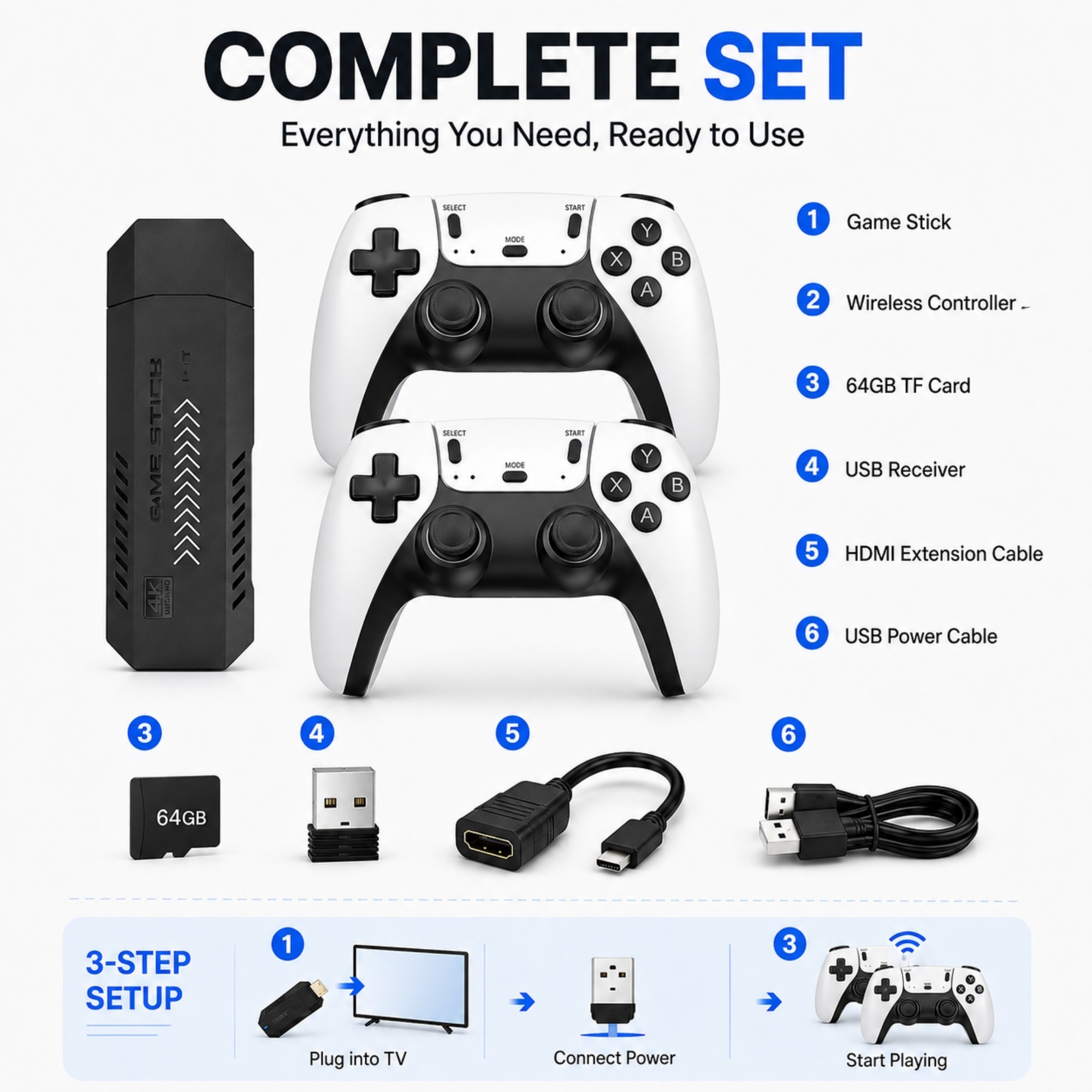 Retro Gaming X2 - 4K HD Video Handle Game Console