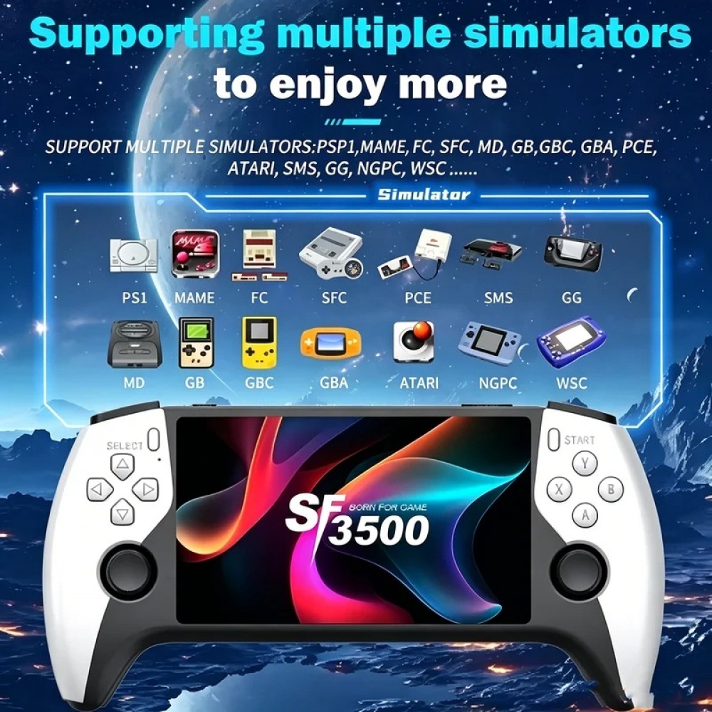 Retro Gaming Device - SF3500 5 inch Handheld Game Console