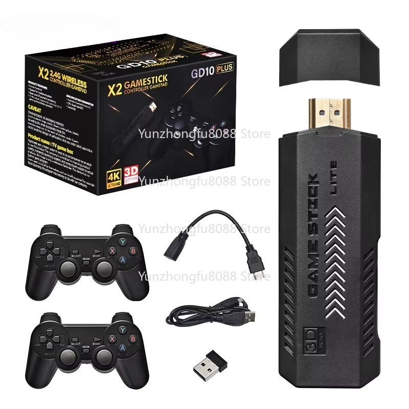 L GD10 Plus Game Stick 4k Blac - đánh giá và giá Retro Gaming X2