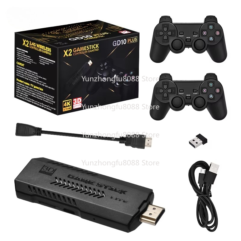 L GD10 Plus Game Stick 4k Blac - đánh giá và giá Retro Gaming X2