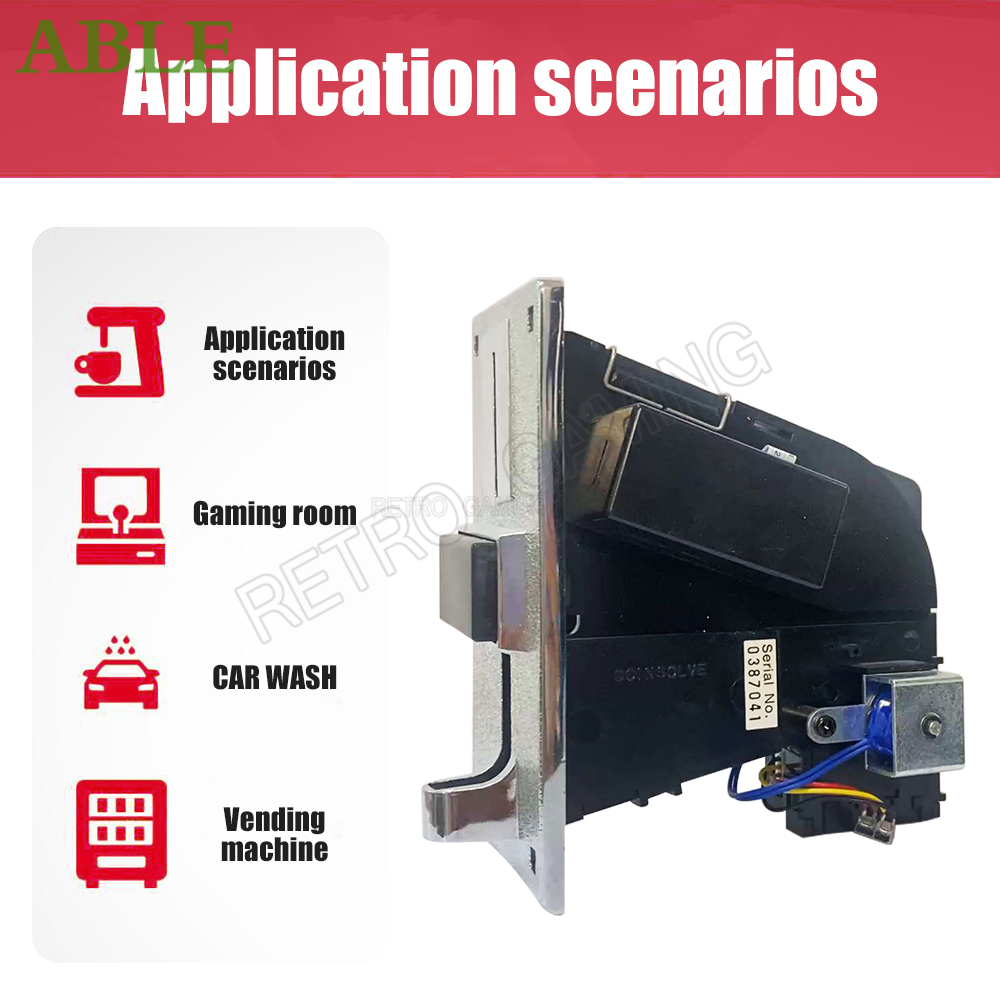 EU9 Coin Acceptor Metal Panel  - đánh giá và giá Retro Gaming Store